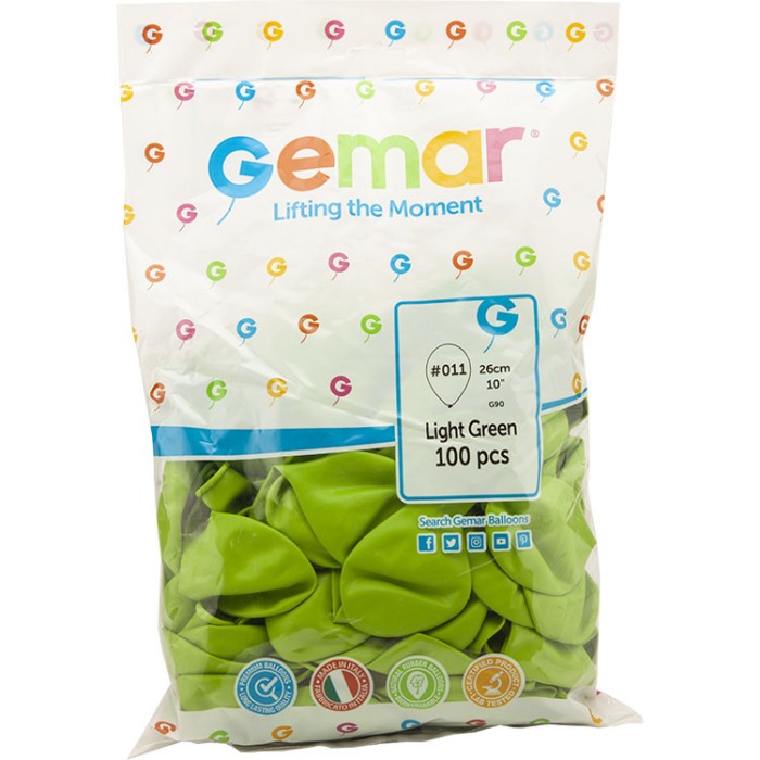 GEMAR%20AÇIK%20YEŞİL%2010’’%20İÇ%20MEKAN%20BALON%20G90-LİGHT%20GREEN