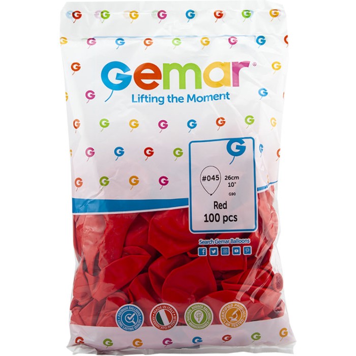 GEMAR%20KIRMIZI%2010’’%20İÇ%20MEKAN%20BALON%20G90-RED