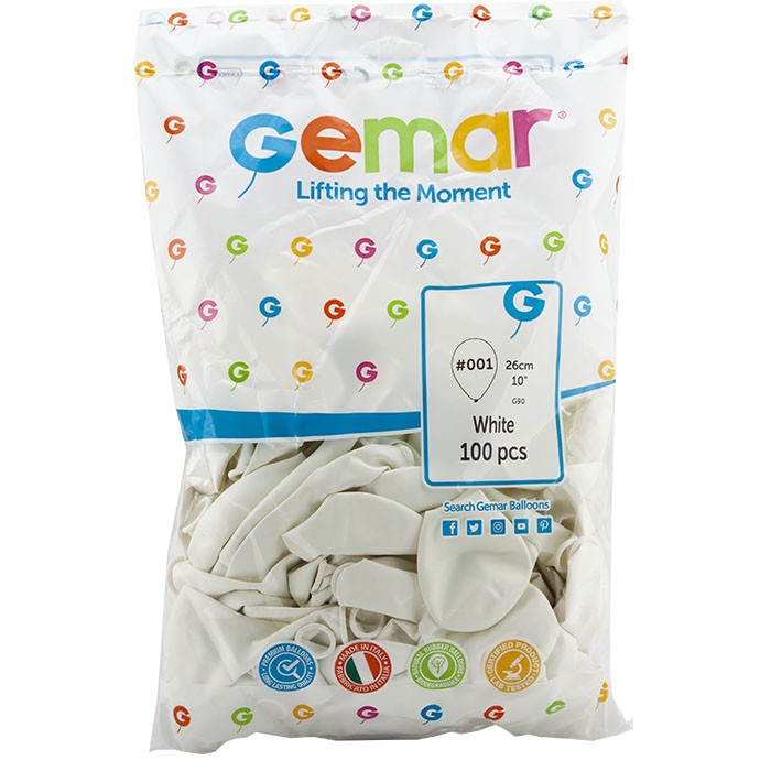 GEMAR%20BEYAZ%2010’’%20İÇ%20MEKAN%20BALON%20G90-WHİTE