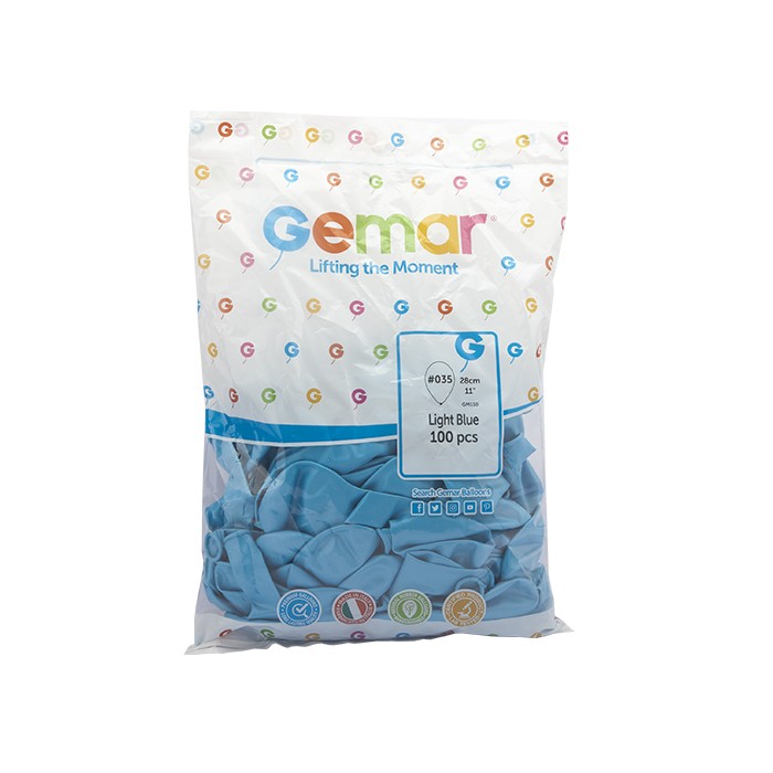 GEMAR%20METALİK%20AÇIK%20MAVİ(LİGHT%20BLUE)%20BALON%2011%20İNCH%20GM-110%20#035