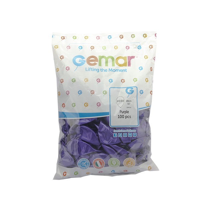 GEMAR%20METALİK%20MOR(PURPLE)%20BALON%2011’’%20GM-110%20#034