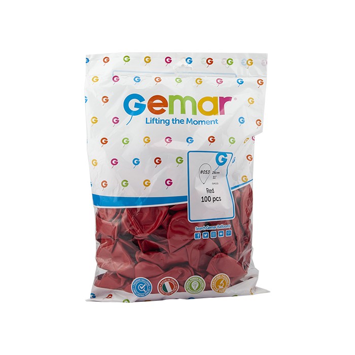 GEMAR%20METALİK%20KIRMIZI(RED)%20BALON%2011İNCH%20GM-110%20#053