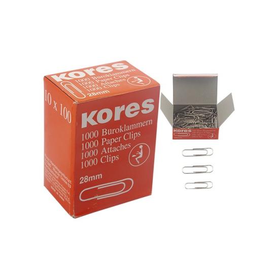 DEMİR KLİPS (ATAÇ) 10’LU 28MM KORES KZ-4 + 0293#